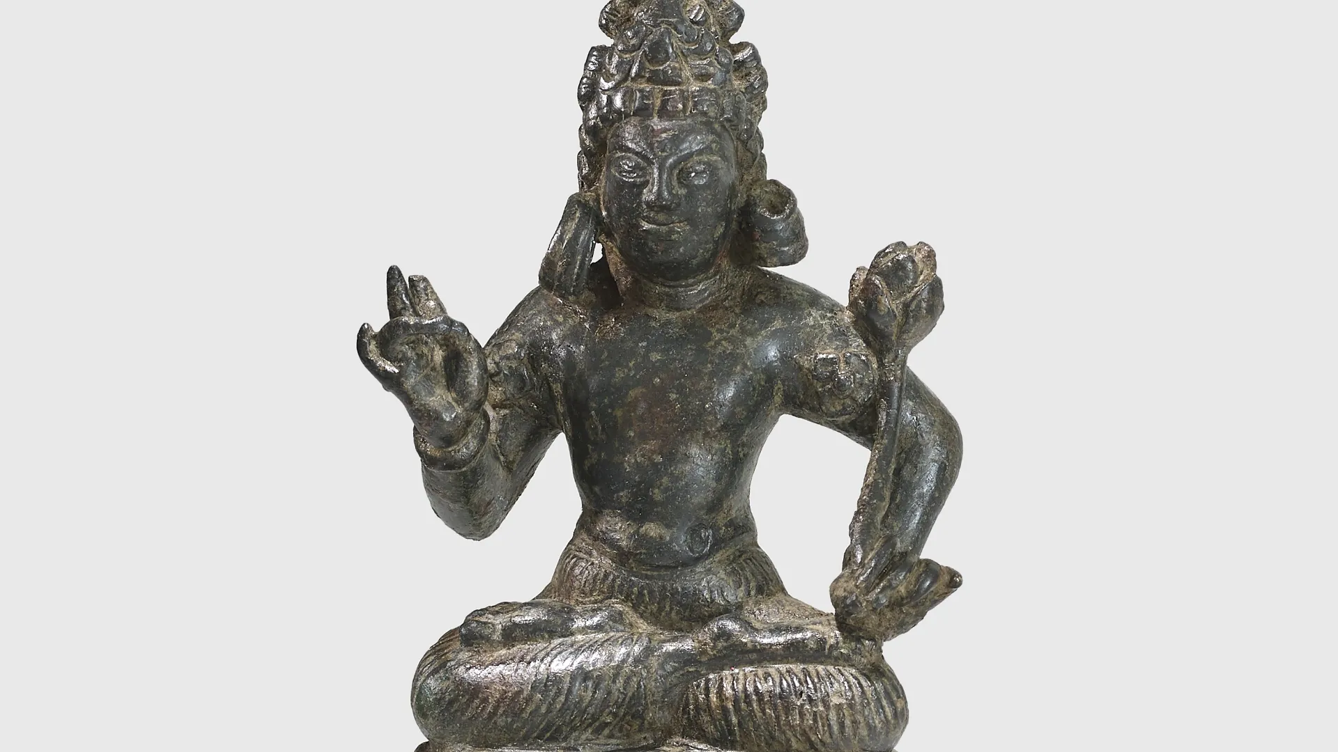 A copper alloy figure of Avalokiteshvara
