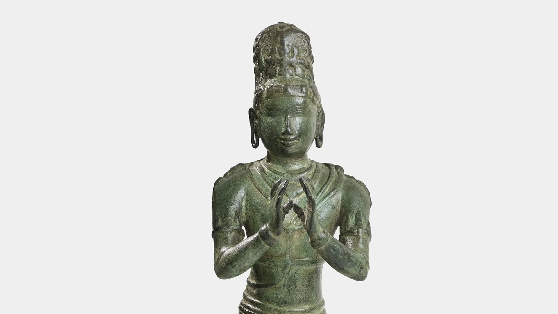 A copper alloy figure of Chandesha