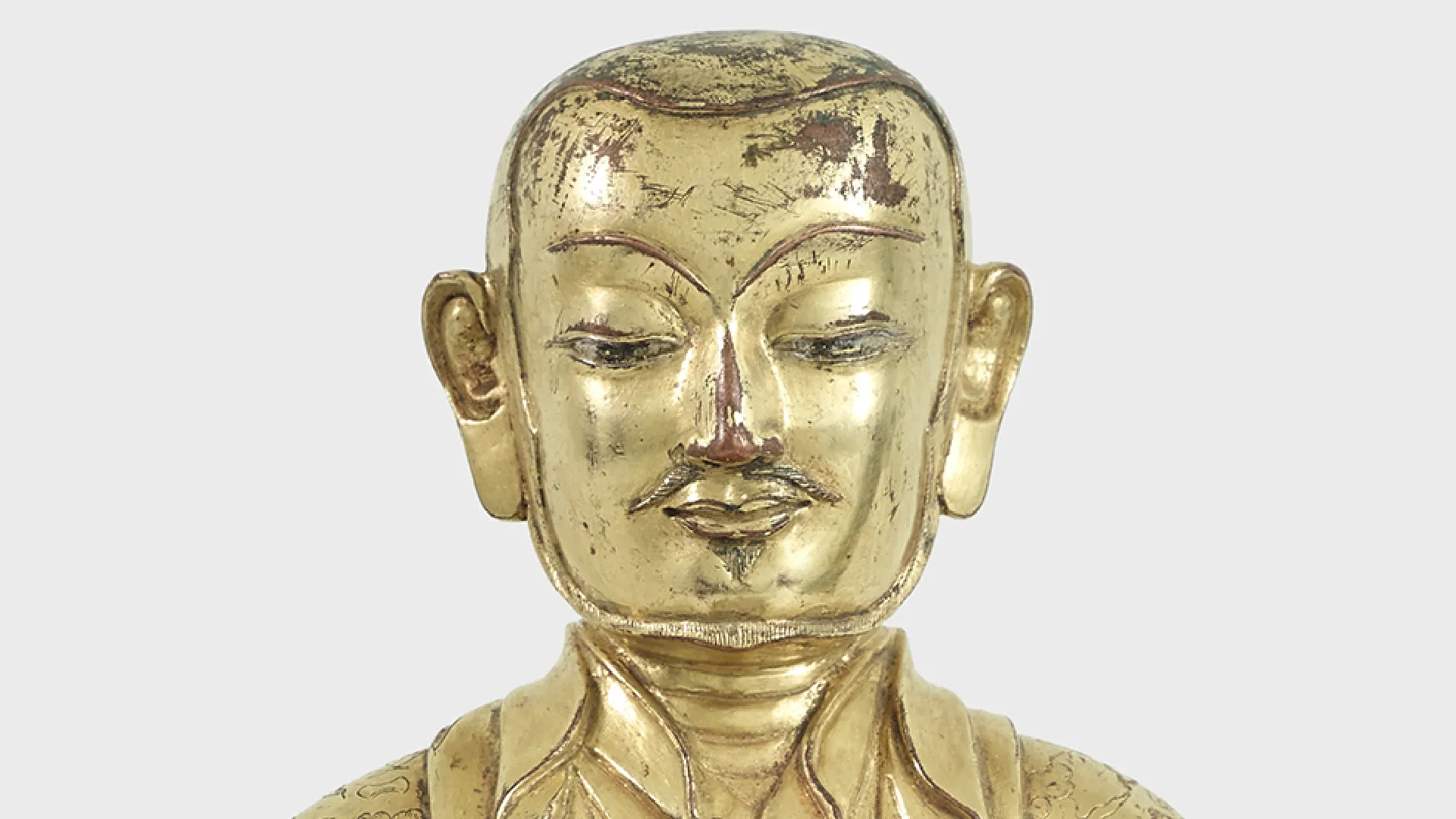 A gilt copper alloy figure of Drakpa Gyaltsen