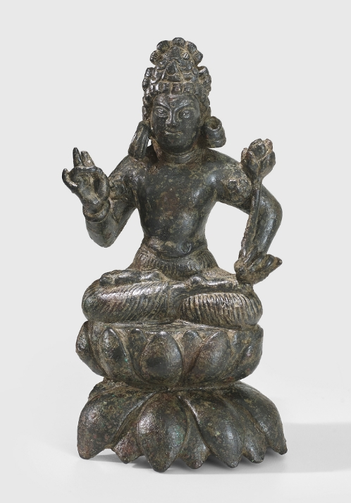 A copper alloy figure of Avalokiteshvara