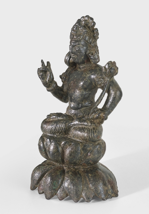 A copper alloy figure of Avalokiteshvara