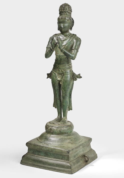 A copper alloy figure of Chandesha