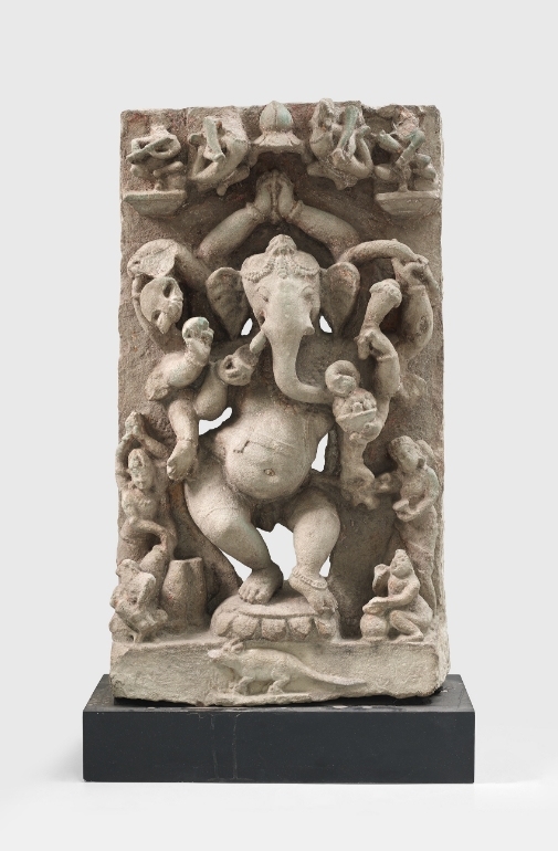 A sandstone stele of Ganesha
