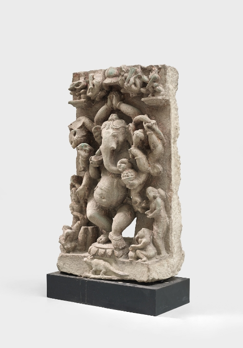 A sandstone stele of Ganesha