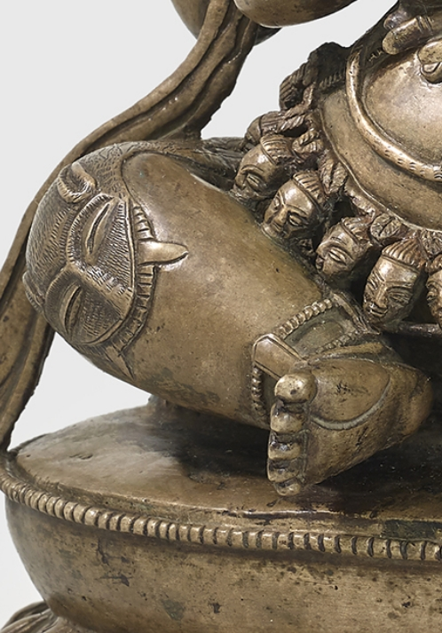 A gilt copper alloy figure of Mahakala