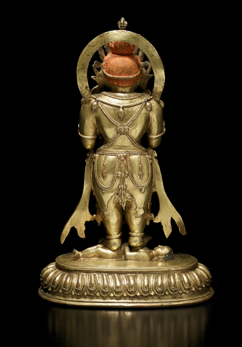 A copper alloy figure of Mahakala