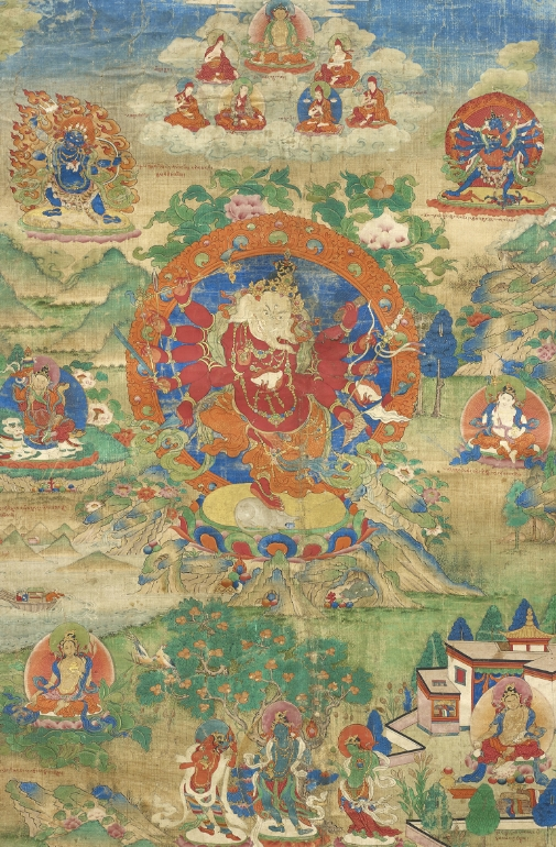 A thangka of Maharakta Ganapati