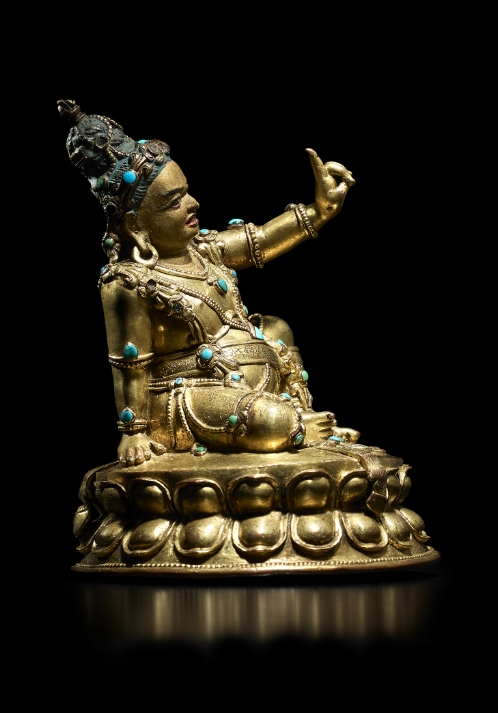 A gilt copper alloy figure of Virupa